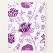 Jacobean Bloemen LG Patroon Pinks op Wit Planner (Achterkant)