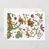 Jacobean Crewel Embroidery Tree of Life Briefkaart (Voorkant / Achterkant)