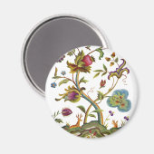 Jacobean Crewel Embroidery Tree of Life Magneet (Voorkant / Achterkant)