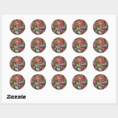 Jacobean Delight Ronde Sticker (Vel)