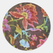 Jacobean Delight Ronde Sticker (Voorkant)