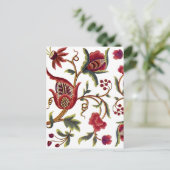 Jacobean Embroidery Briefkaart (Staand voorkant)