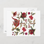 Jacobean Embroidery Briefkaart (Voorkant / Achterkant)