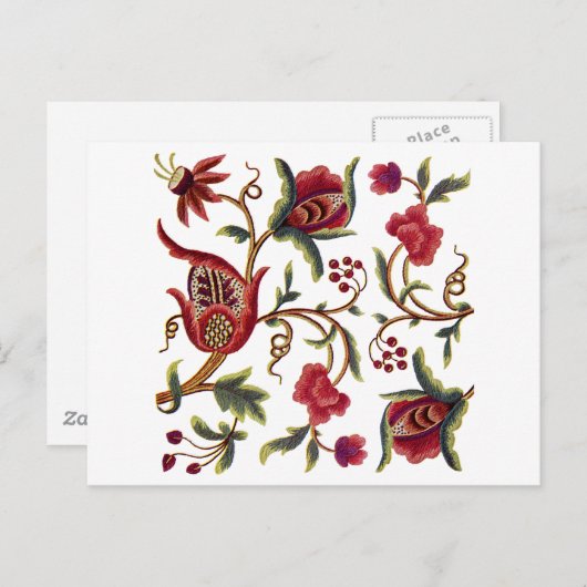 Jacobean Embroidery Briefkaart (Voorkant / Achterkant)