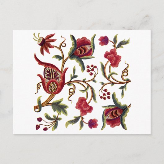 Jacobean Embroidery Briefkaart (Voorkant)