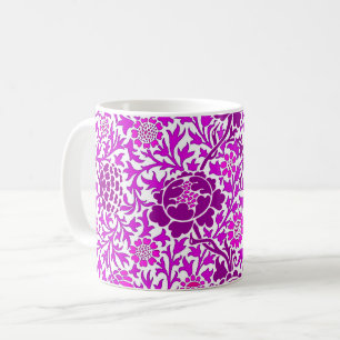 Jacobean Floral, Amethyst Paars en Lila Koffiemok