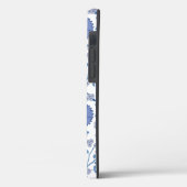 Jacobean Floral Big Pattern Blues op wit Case-Mate iPhone Case (Achterkant / Links)