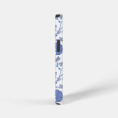 Jacobean Floral Big Pattern Blues op wit iPhone Hoesje (Rechterkant)