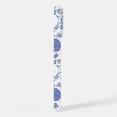 Jacobean Floral Big Pattern Blues op wit iPhone Hoesje (Rechterkant)