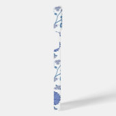 Jacobean Floral Big Pattern Blues op wit iPhone Hoesje (Rechterkant)