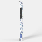 Jacobean Floral Big Pattern Blues op wit Samsung Galaxy Hoesje (Rechterkant)