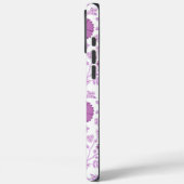 Jacobean Floral Big Pattern Pinks op wit Case-Mate iPhone Case (Achterkant / Links)
