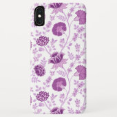 Jacobean Floral Big Pattern Pinks op wit Case-Mate iPhone Case (Achterkant)