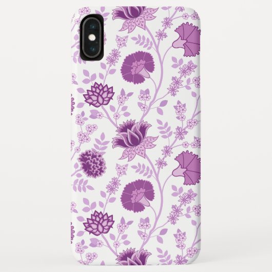 Jacobean Floral Big Pattern Pinks op wit Case-Mate iPhone Case (Achterkant)