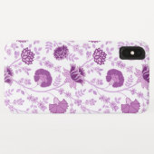 Jacobean Floral Big Pattern Pinks op wit Case-Mate iPhone Case (Achterkant (horizontaal))