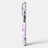 Jacobean Floral Big Pattern Pinks op wit Case-Mate iPhone Case (Achterkant / Links)