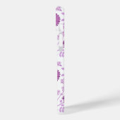 Jacobean Floral Big Pattern Pinks op wit Case-Mate iPhone Case (Achterkant / Links)