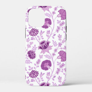 Jacobean Floral Big Pattern Pinks op wit Case-Mate iPhone Case