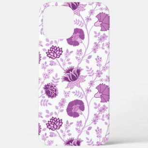 Jacobean Floral Big Pattern Pinks op wit Case-Mate iPhone Case