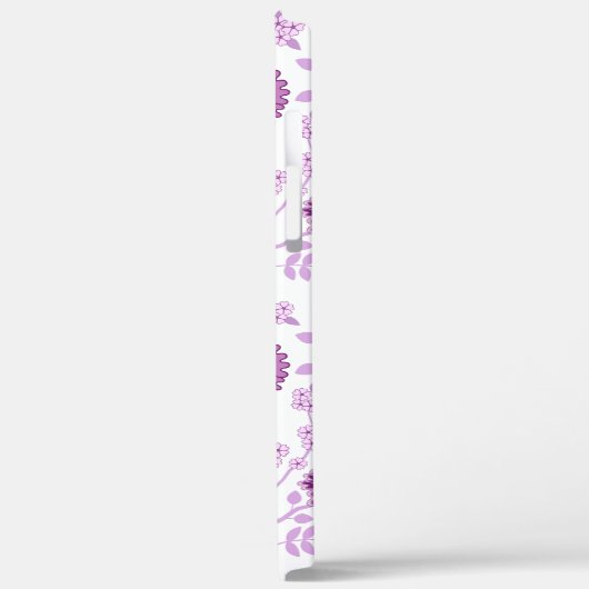 Jacobean Floral Big Pattern Pinks op wit Case-Mate iPhone Case (Achterkant / Links)