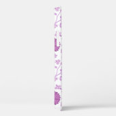 Jacobean Floral Big Pattern Pinks op wit Case-Mate iPhone Case (Achterkant / Rechts)