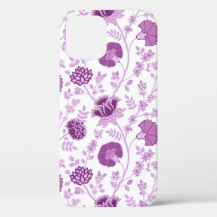 Jacobean Floral Big Pattern Pinks op wit Case-Mate iPhone Case