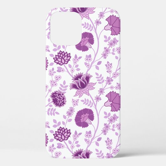Jacobean Floral Big Pattern Pinks op wit Case-Mate iPhone Case (Achterkant)