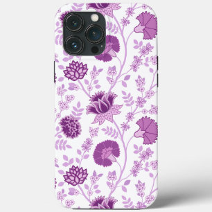 Jacobean Floral Big Pattern Pinks op wit Case-Mate iPhone Case