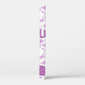 Jacobean Floral Big Pattern Pinks op wit Case-Mate iPhone Case (Achterkant / Rechts)