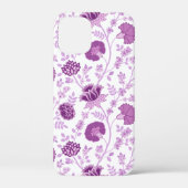 Jacobean Floral Big Pattern Pinks op wit Case-Mate iPhone Case (Achterkant)