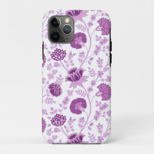 Jacobean Floral Big Pattern Pinks op wit Case-Mate iPhone Case
