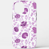 Jacobean Floral Big Pattern Pinks op wit Case-Mate iPhone Case (Achterkant)