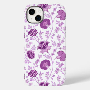 Jacobean Floral Big Pattern Pinks op wit Case-Mate iPhone 14 Plus Hoesje
