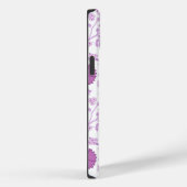 Jacobean Floral Big Pattern Pinks op wit Case-Mate iPhone Case (Achterkant / Rechts)