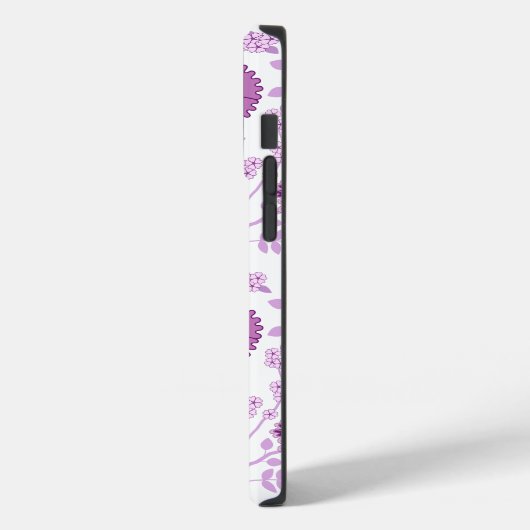 Jacobean Floral Big Pattern Pinks op wit Case-Mate iPhone Case (Achterkant / Links)