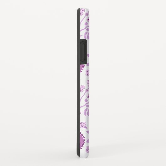 Jacobean Floral Big Pattern Pinks op wit Case-Mate iPhone Case (Achterkant/rechts)