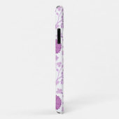 Jacobean Floral Big Pattern Pinks op wit Case-Mate iPhone Case (Achterkant/rechts)
