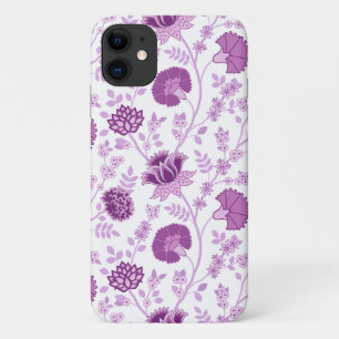 Jacobean Floral Big Pattern Pinks op wit Case-Mate iPhone Case