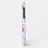 Jacobean Floral Big Pattern Pinks op wit Case-Mate iPhone Case (Achterkant/links)