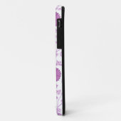 Jacobean Floral Big Pattern Pinks op wit Case-Mate iPhone Case (Achterkant/links)
