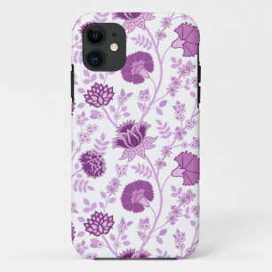 Jacobean Floral Big Pattern Pinks op wit Case-Mate iPhone Case