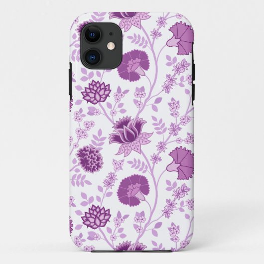 Jacobean Floral Big Pattern Pinks op wit Case-Mate iPhone Case (Achterkant)