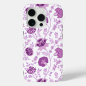 Jacobean Floral Big Pattern Pinks op wit Case-Mate iPhone Case (Achterkant)