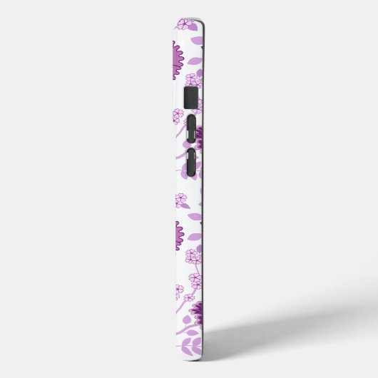 Jacobean Floral Big Pattern Pinks op wit Case-Mate iPhone Case (Achterkant / Links)