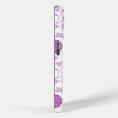 Jacobean Floral Big Pattern Pinks op wit Case-Mate iPhone Case (Achterkant / Rechts)