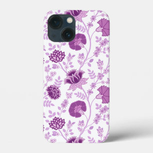 Jacobean Floral Big Pattern Pinks op wit Case-Mate iPhone Case