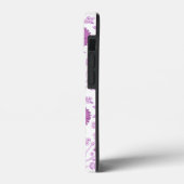 Jacobean Floral Big Pattern Pinks op wit Case-Mate iPhone Case (Achterkant / Links)