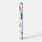 Jacobean Floral Big Pattern Pinks op wit iPhone 15 Case (Linkerkant)