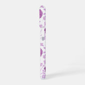 Jacobean Floral Big Pattern Pinks op wit iPhone 16 Hoesje (Linkerkant)