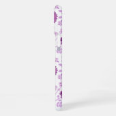 Jacobean Floral Big Pattern Pinks op wit iPhone Hoesje (Linkerkant)